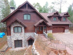 Lovely two story home with paved walkways